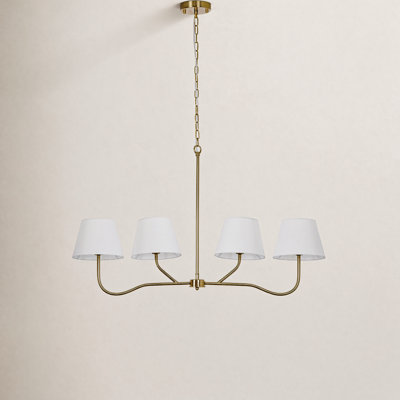 Conner Dimmable Wrought Iron 4-Light Pendant