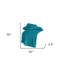 Jeté en tricot bleu sarcelle 100% coton