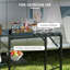Table de cuisine de camping pliante, station de cuisson de camping portable avec support de lanterne réglable, crochets de suspension et sac de transport