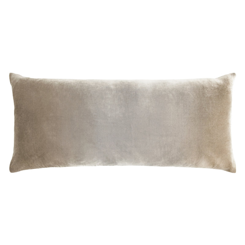 Large Rectangle Velvet Pillow Cover & Insert, Coyote, Rectangle 16"H x 36"W 