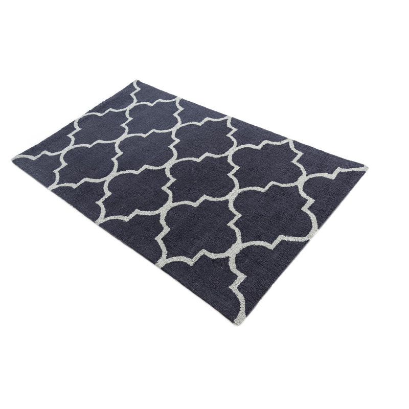 Tapis bleu marine Oharare