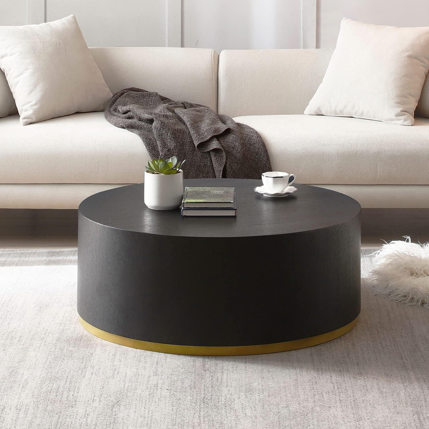Everly Quinn Round MDF Coffee Table & Reviews - Wayfair Canada