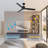 Kantor 52" Indoor/Outdoor Ceiling Fan without Light, Remote, Ceiling Fan no Light - Matte Black-1110408544-1110408546