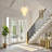 12-Light Tiered Chandelier With Cloud Glass
