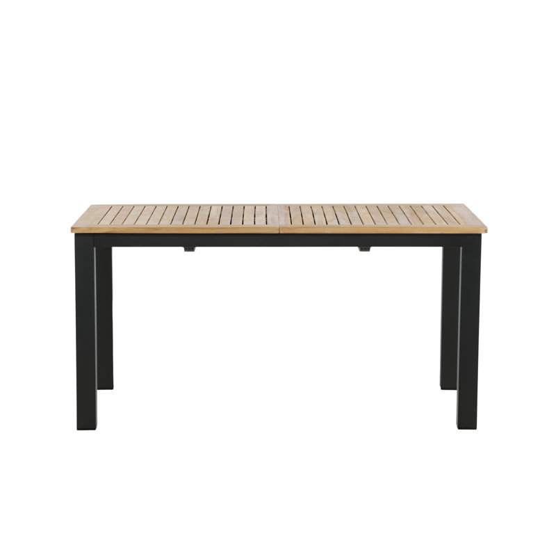 Navya Extendable Aluminium Dining Table, H90 x L210 x W152