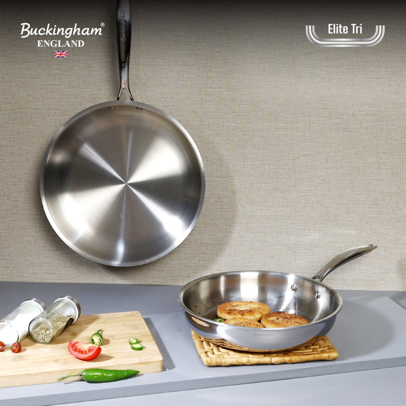 Stainless Steel Non-Stick Frying Pan Set
