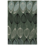 Jessica Swift Floral Area Rug in Green