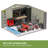 10 ft. W x 8 ft. D Metal Storage Shed-93842223