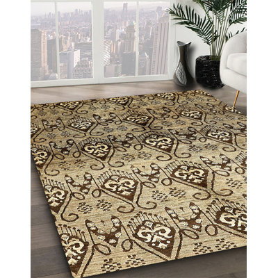 Tapis décoratif multicolore à motif abstrait
