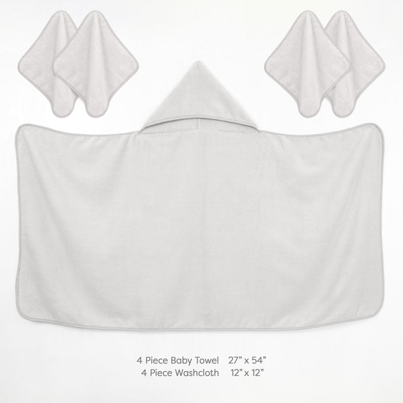 Serviettes de bain 100% coton, Gris