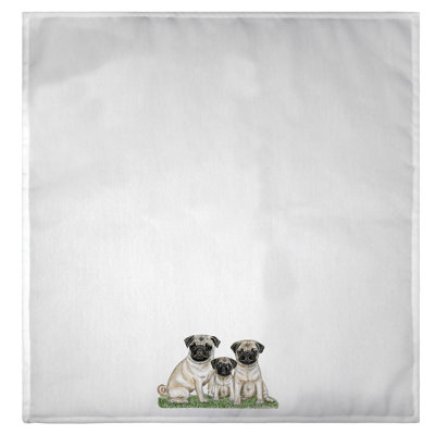 Pets Pug Family Guest Towel