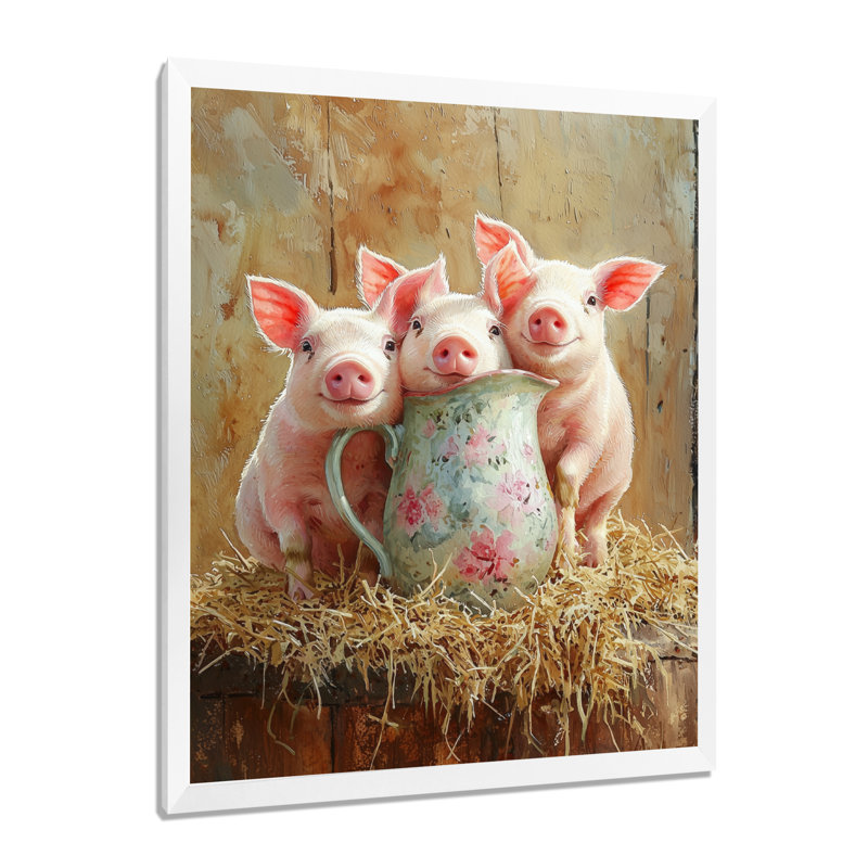 «Grose», reproduction d'art sur toile, H 32 po x l 24 po, Avec cadre, Blanc