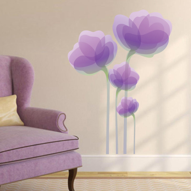 Plants & Flowers Non-Wall Damaging Wall Decal, 36" H x 26" W