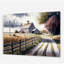 Calm Red Barn In Spring VII - Barn Landscape Acrylique, art mural-844131629