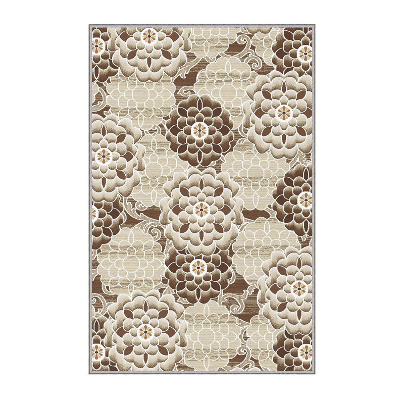 Antibacterial Hall Carpet, 3D Digital Printed, 3.3 x 4.9 ft | 100% Polyester, 0.3 in Pile Height, Non-Slip Underside, Machine Washable, Durable & Easy Care | Perfect for Living Room, Entryway & Home Décor