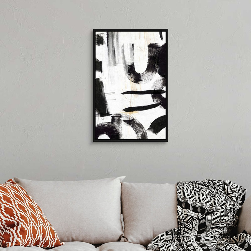 Concept II par PI Studio - reproduction d'art sur toile, Cadre noir, H 32 po x l 22 po x P 1,75 po