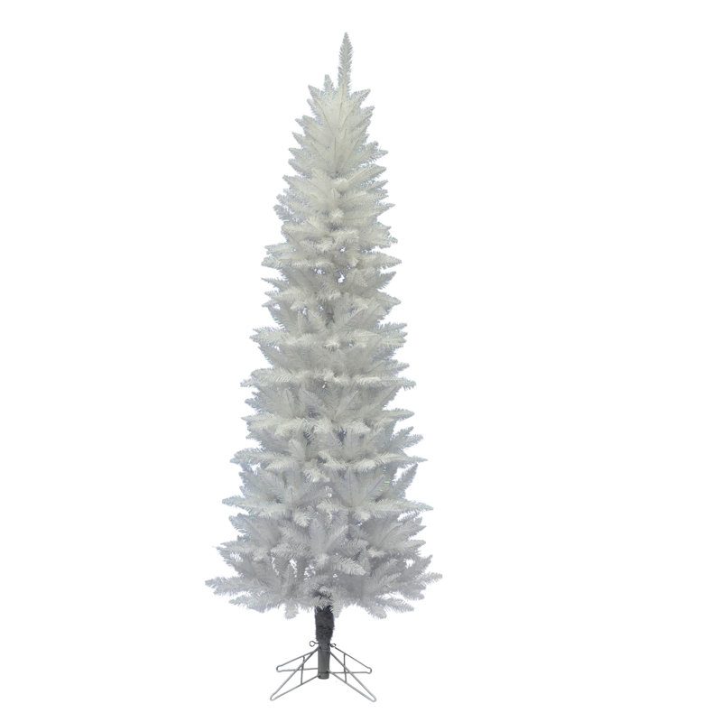 Crystal White Spruce Artificial Spruce Christmas Tree, 6' H