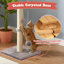 Métal de grattage pour chat 22 pouces Métal de montage Grattoir en sisal naturel avec grattoir et base en bois-2104593737-2105478718