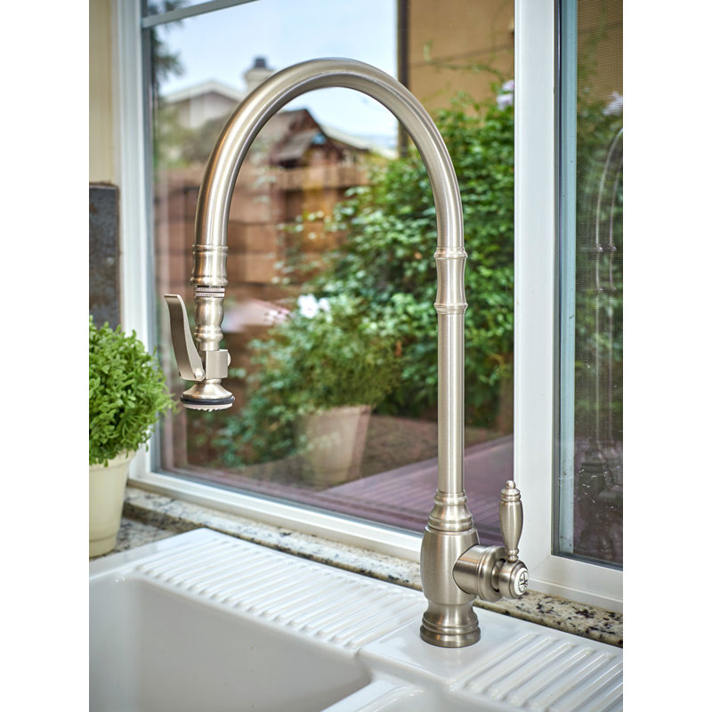 Traditional Extended Reach Plp Pulldown Faucet, Chardonnay