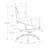 Office Chair, Adjustable Height, Ergonomic, Swivel, Armrests, Work, Black Leather Look, Chrome Metal, Contemporary, Modern