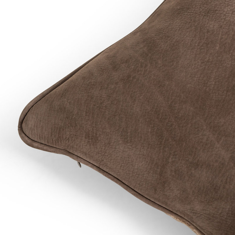 Olsen Pillow-Nubuck Cigar, Cognac, Rectangle 16"H x 24"W