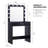 Elegant Black Vanity Desk with Mirror & Adjustable Lights, Large Drawer Dressing Table with 3 Modes