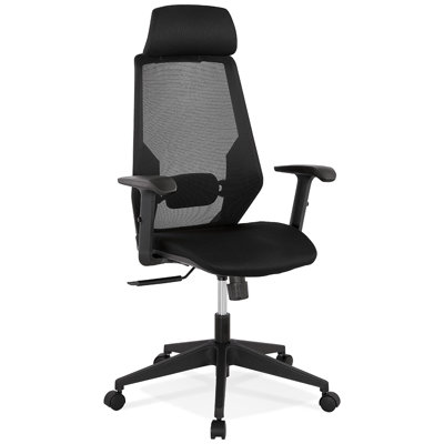 Cainsville Cotton Office Chair with Headrest