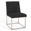 Chaise d'appoint rembourrée en acier inoxydable Athens-1213203037-1208584446