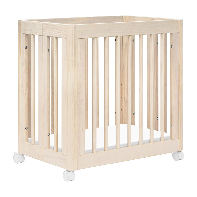 Yuzu 8-In-1 Convertible Crib With All-Stages Conversion Kits, Washed Natural 