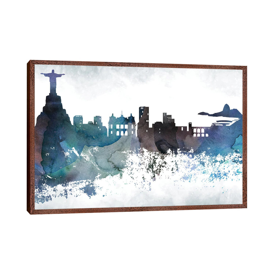 Rio Bluish Skylines by WallDecorAddict - Gallery-Wrapped Canvas Giclée on Canvas