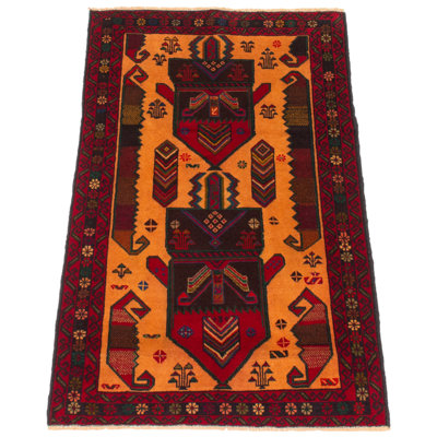 Tapis brun clair Dequita 2 pi 9 po x 4 pi 6 po
