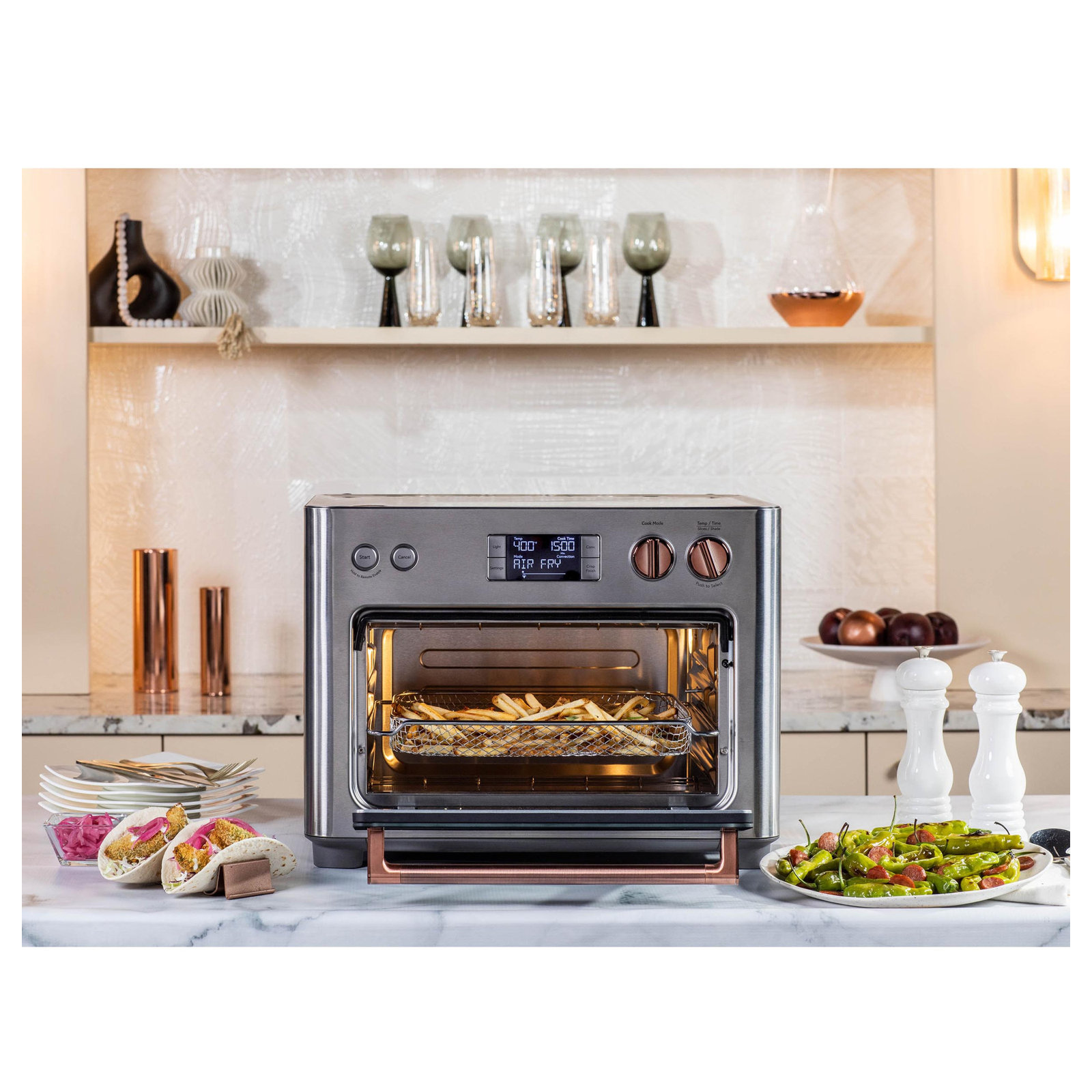 Café Couture Toaster Oven with Air Fry, Stainless Steel