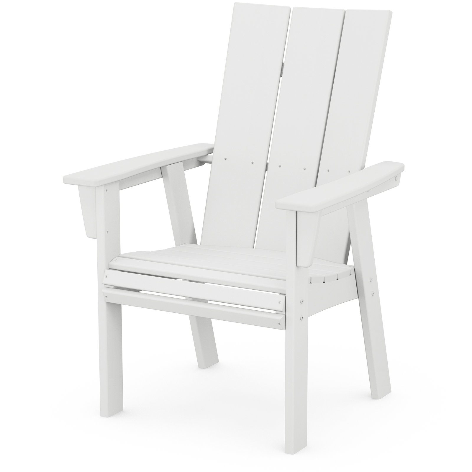 POLYWOOD® Modern Adirondack Patio Armchair, White