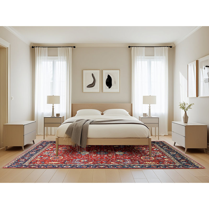 Oriental Indoor Rug, Rectangle 5' x 8'