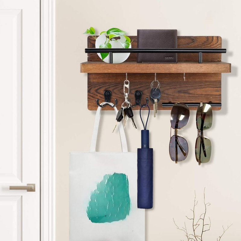 Solid Wood Wall Organizer