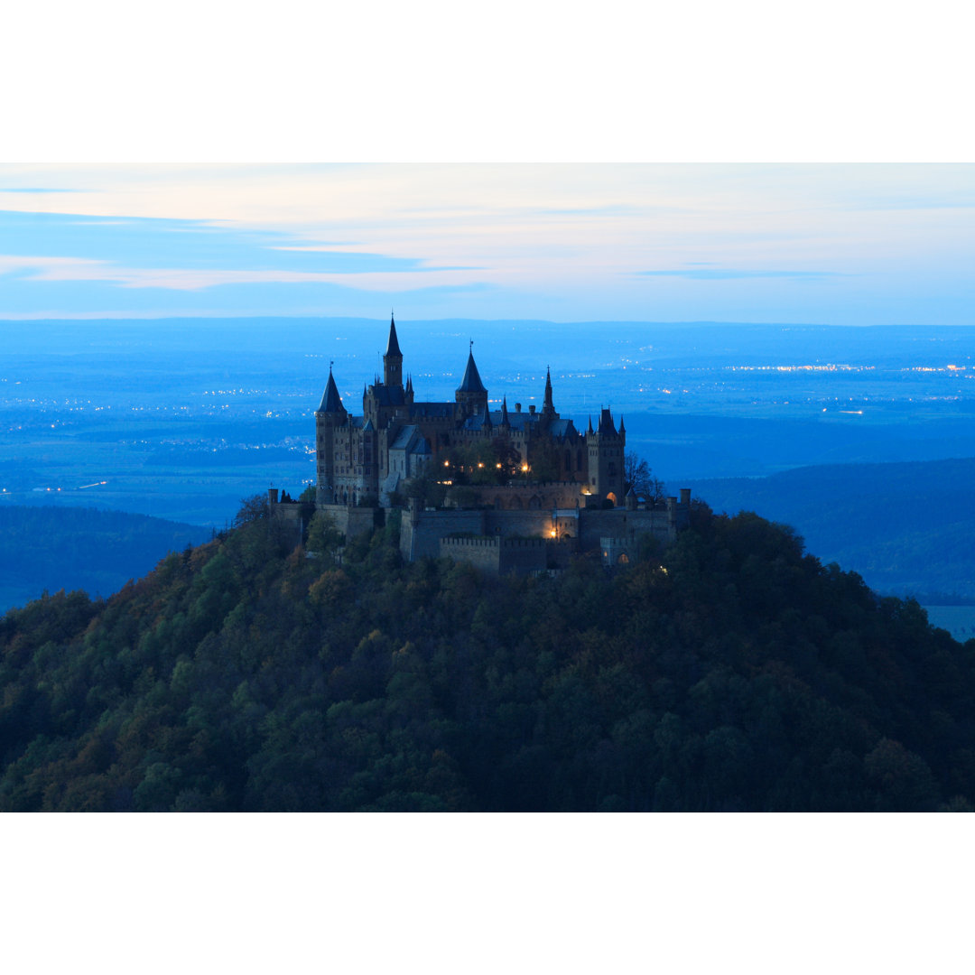 Burg Hohenzollern bei Nacht by ManuWe - Drucken