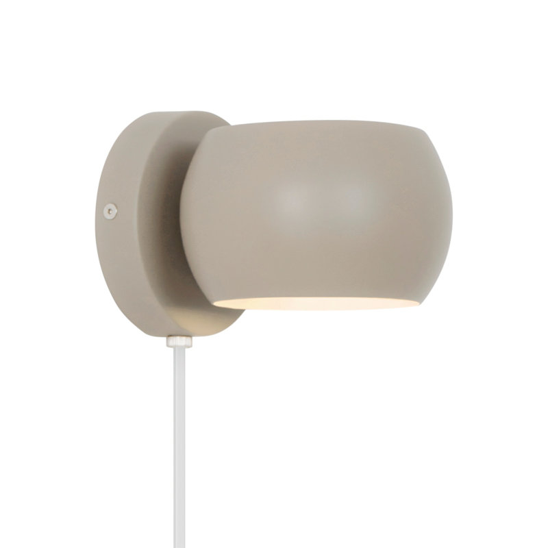 Steel Plug-in Flush Mounted Sconce, Brown