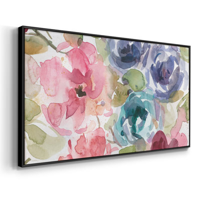 Garden Palette II - Toile tendue avec châssis encadré - Prêt à être accroché