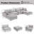 Zantos 6-Piece Upholstered Sectional with Ottomans-1694932477