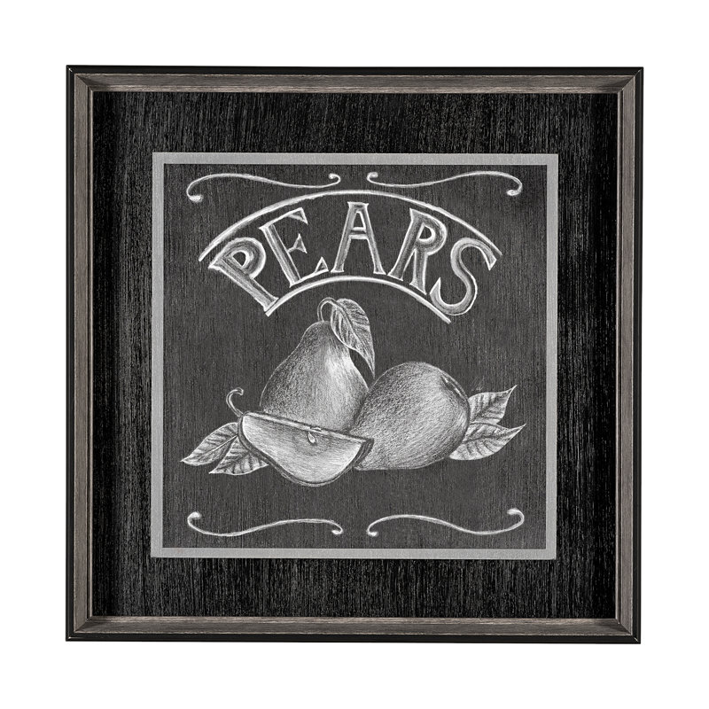 «Farm Fresh Strawberries a Hand Embelished», reproduction d'art encadrée, Pears