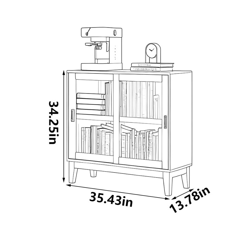 Ethelyn, 34.25" H x 35.43" W x 13.78" D