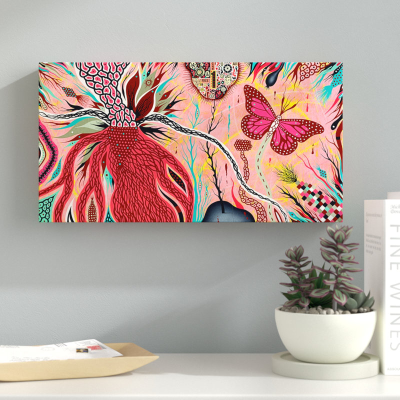 «The Pink Opaque» par Colin Johnson, impression sur toile tendue, H 10 po x l 19 po