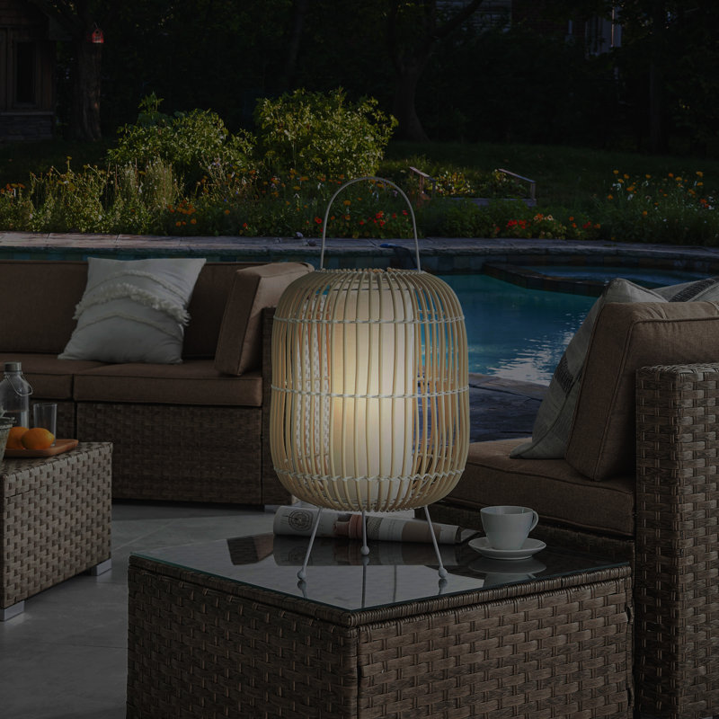 Charisse 26'' Battery Powered Integrated LED, White