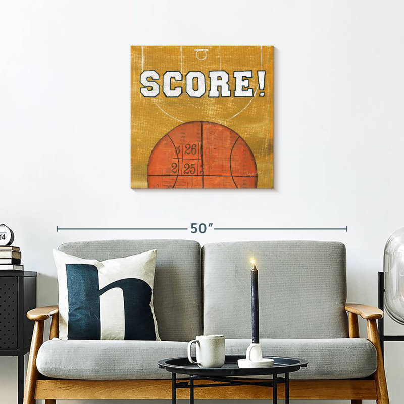 On The Field Score, 24" H x 24" W
