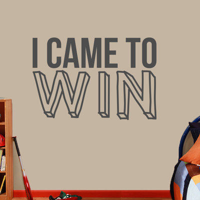 Décalcomanie murale « i is to win »
