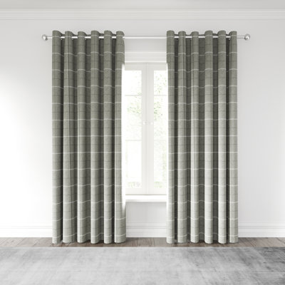 Harper Lined Eyelet Room Darkening Curtains