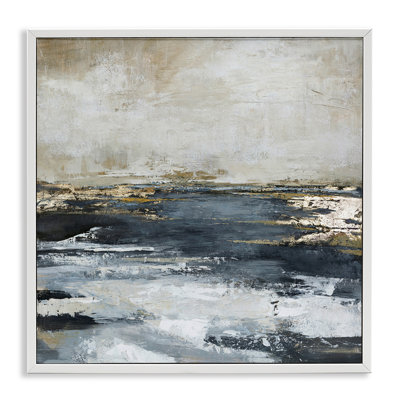Rustic Stormy Sea Framed Giclee Art by Design Fabrikken