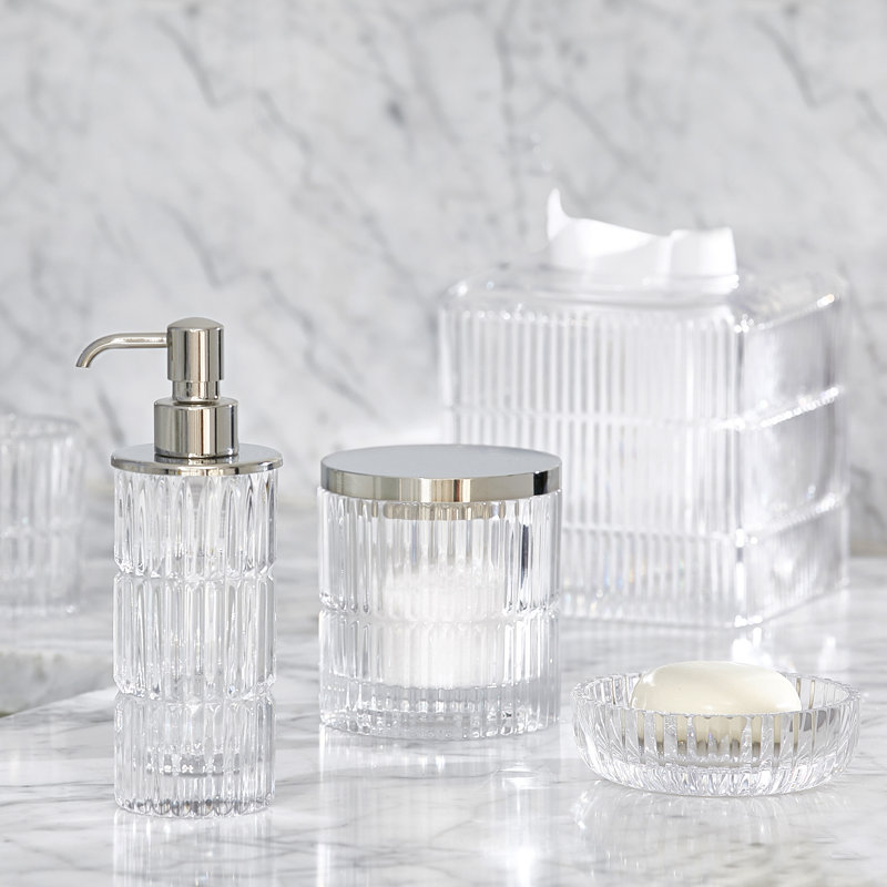 Prisma Soap Dispenser, Clear/Polished Chrome