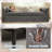 CHIRA Oversized Bed Ottoman, Chenille Upholstered Extra Long Bench with Arms-797727208