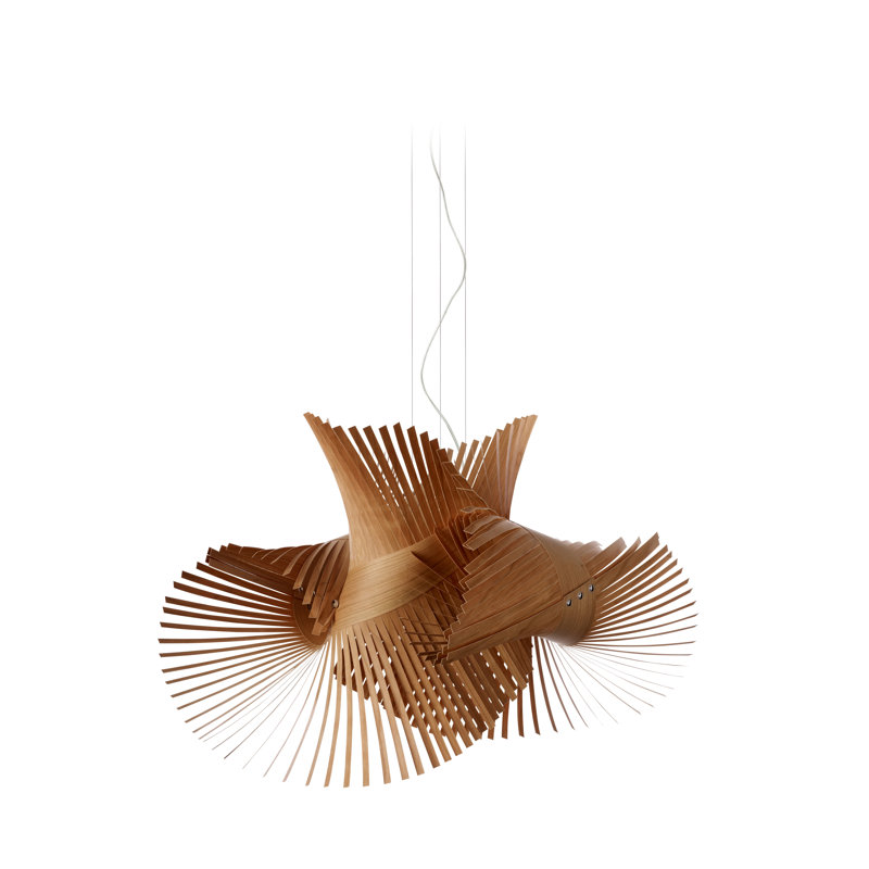 Minimikado 1 - Light Pendant, E26, Natural Cherry